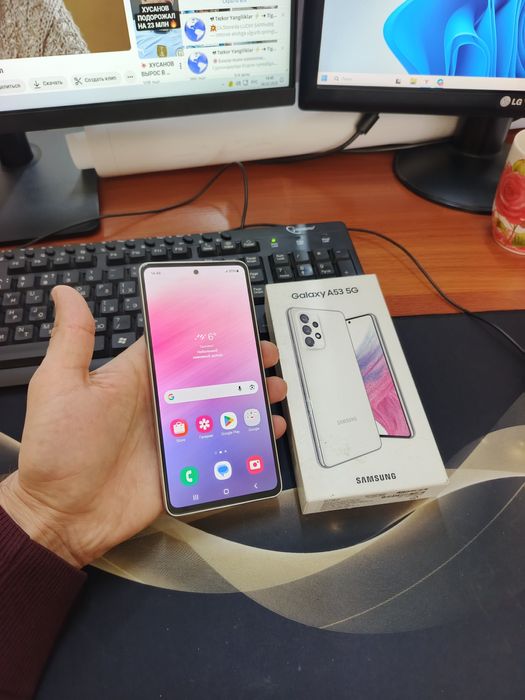Samsung A53 5G 6/128gb(2023) iwlawi zur aybi yuq tozza telefon