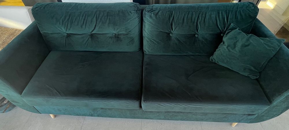 Sofa canapea extensibila verde