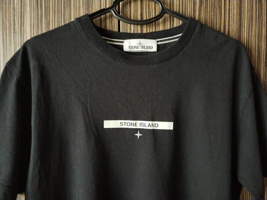 Stone Island Graphic Logo Branded  T Shirt 100% Памук Размер М