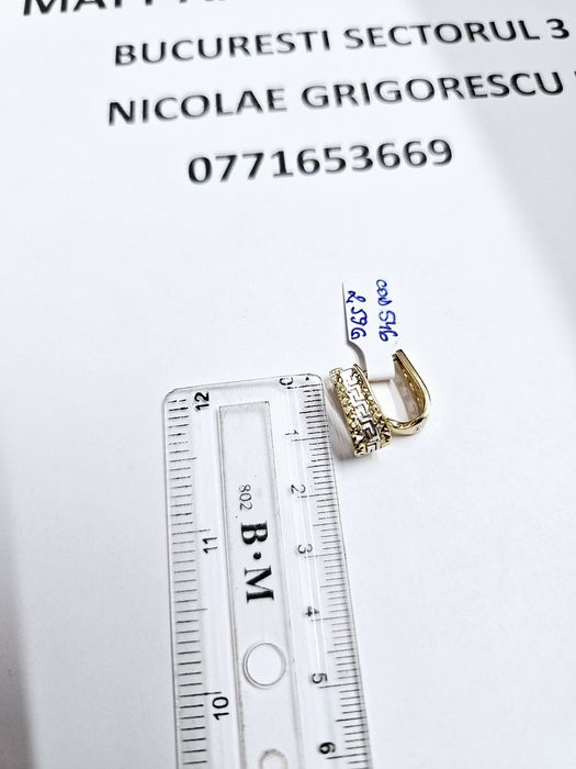 Vand cercei din aur 14 k 2.59 g cod 546