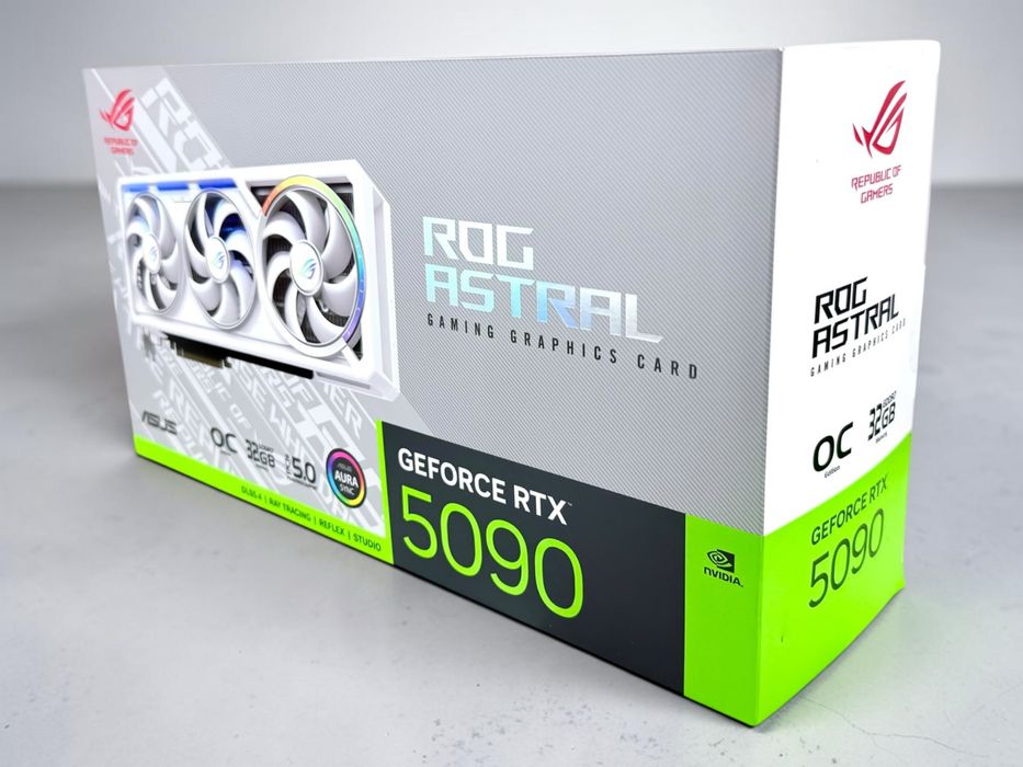 ASUS ROG Astral GeForce RTX 5090 32GB GDDR7 OC Edition Aura Sync White ЧИСТО НОВА!