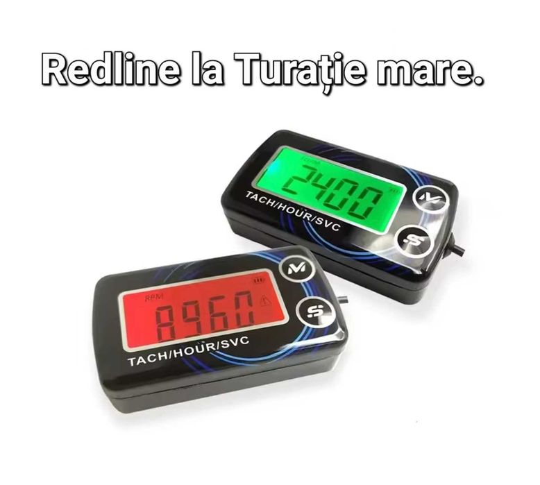 Tahometru–Turometru LCD–Universal–Motocicleta ATV Scuter Motocultor–T3