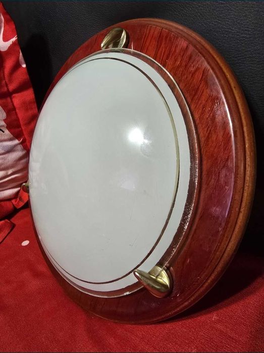 Plafoniera Wood, 1 x E27, D 30 cm, maro