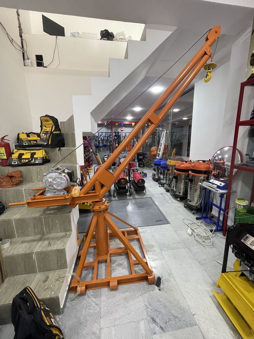 Мини кран с лебёдка