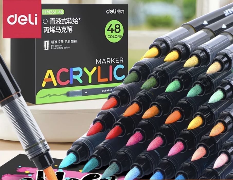 Акриловые маркеры 48 штук