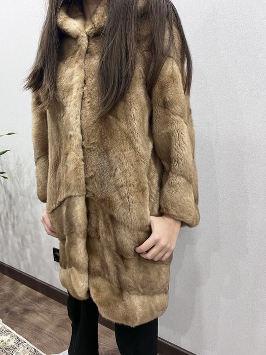 Норковая шуба рыжая