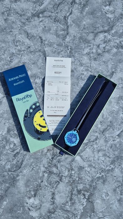 Ceas Swatch x AP Royal Pop "Lan Ba"