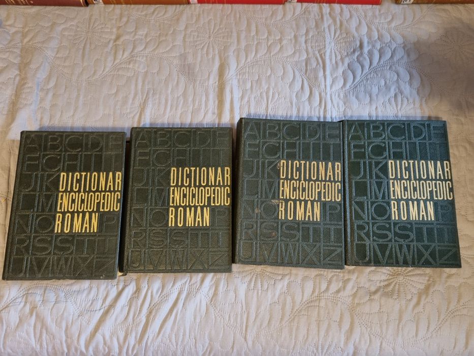 Dictionar enciclopedic roman, 4 vol, ed. Politica, '62, '64, '65, '66