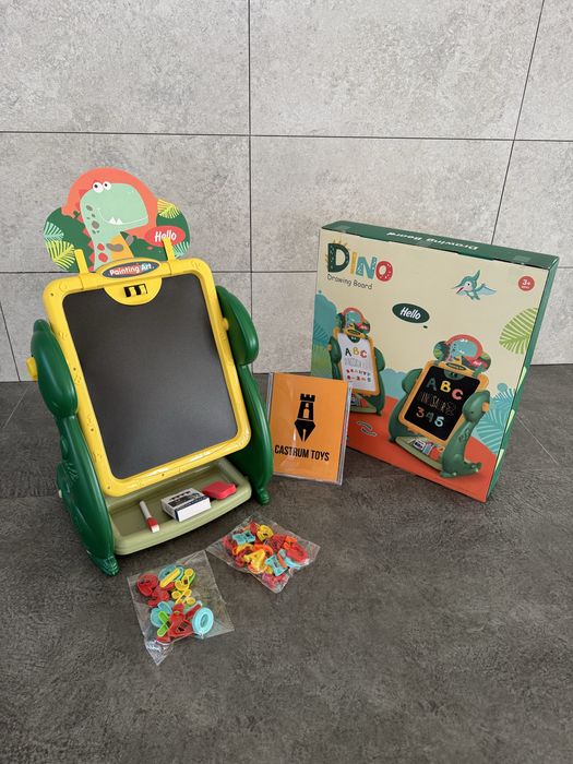 доска для рисования с мелом и маркером, мольберт двусторонний, детский