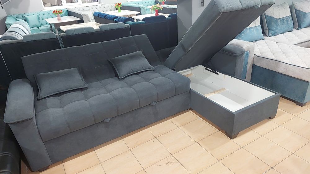 Хай тек угловой диван (Капот)