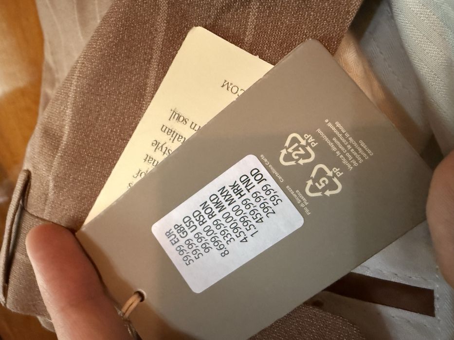 Costum Dan John Italia nou, sacou 52 si pantaloni 50 business haina