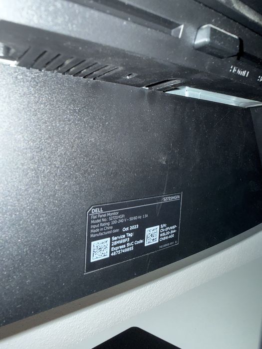 Monitor Gaming  Curbat DELL 27 inch