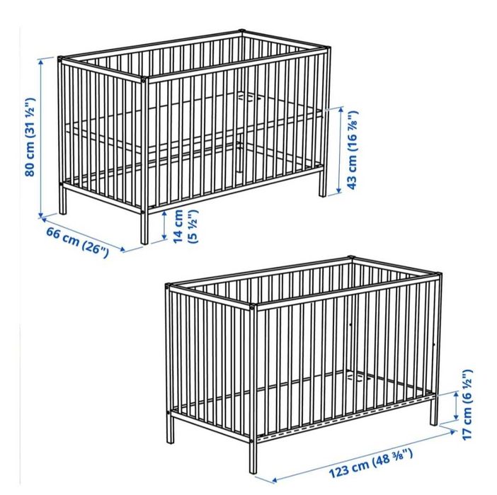 Детская кроватка Ikea Сниглар
