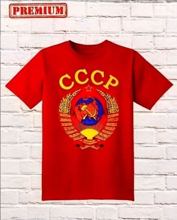 футболка и шорты рисунком гербом СССР РЕТРО стиль 8Ох