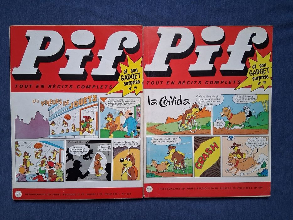 ЛОТ Стари Френски Списания PIF Gadjet / 1969 - 1970 год.