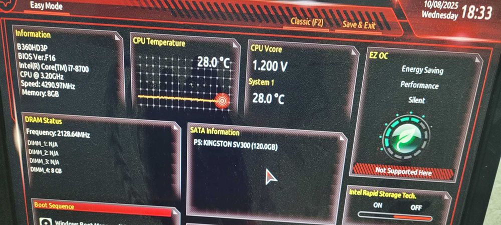 Kit gaming i7 8700 +GIGABYTE B360 HD3P , soket 1151 v2 Iasi • OLX.ro