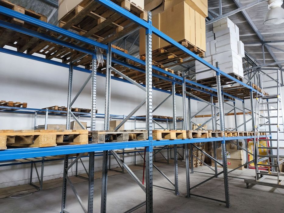 Rafturi industriale pentru EURO paleti, inaltime 3.5 m, 1500 kg/nivel