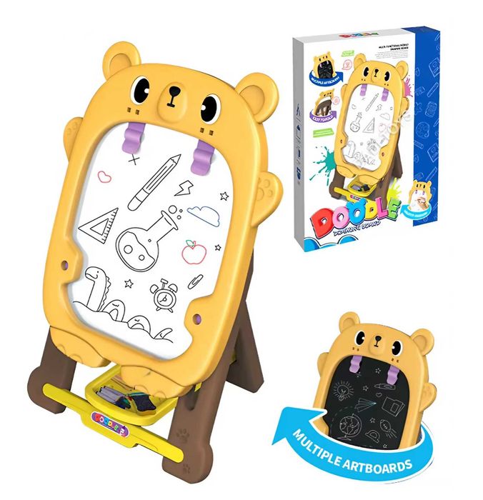 Чудесна двустранна дъска Мече с бяла и черна страна