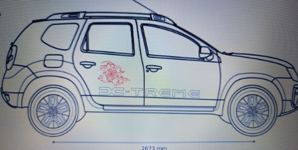 Set stickere Dacia Duster X-treme/Adventure