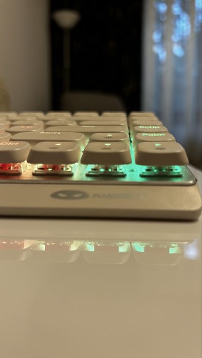 Tastatura Mecanica Gaming Timebox, Wireless, 2.4G, Bluetooth, iluminare RGB, 84 taste Ultra-Slim