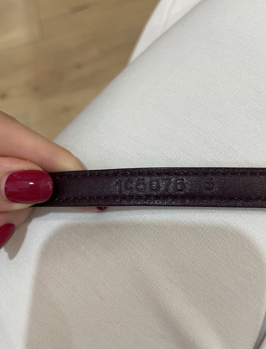 Ремень Prada бордовый (оригинал)