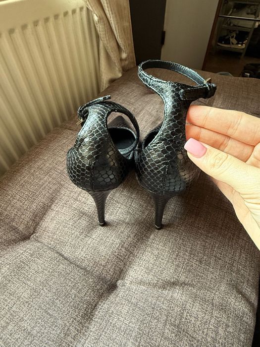 Pantofi toc Massimo Dutti piele