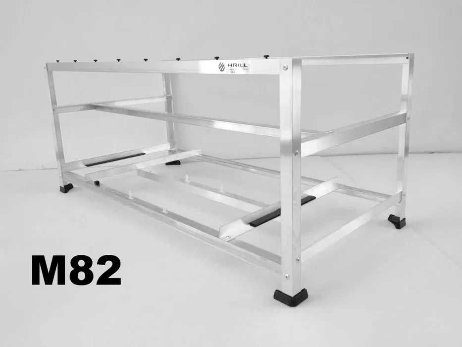 Стойка за AI компютър майнинг алуминиева рамка кейс шаси риг кутия