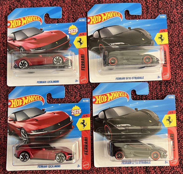 Masinute Hot Wheels Ferrari 5 Pack / 12Cilindri / SF90 Stradale