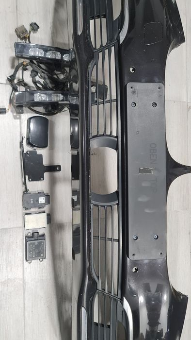 Bara fata completa grile ornament radar distronic cablaj BMW 7 G11 g12