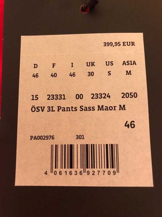 Pantaloni schii noi Schoffel