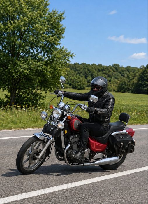 Kawasaki EN500A, Cruiser (Chopper), gata de drum, cauciucuri noi