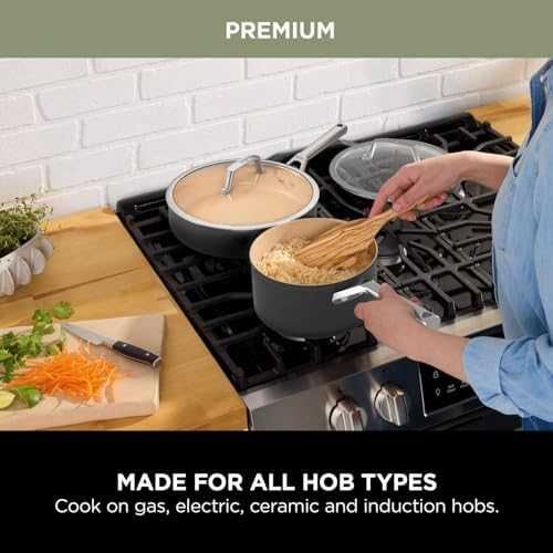 Нов Универсален Керамичен Тиган Ninja - Съвместим с Всички Котлони