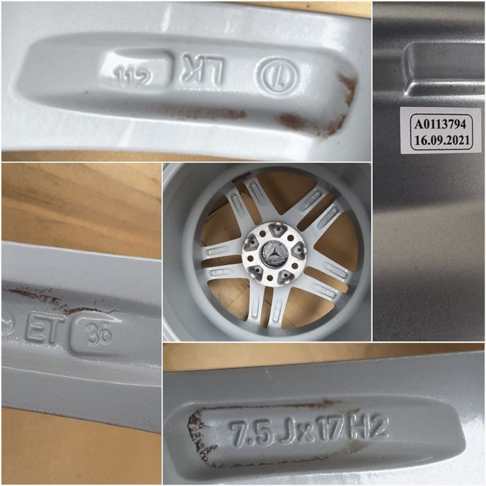 jante aliaj 17; 5x112; Mercedes C, E, V class w204, w205, w213, Vito
