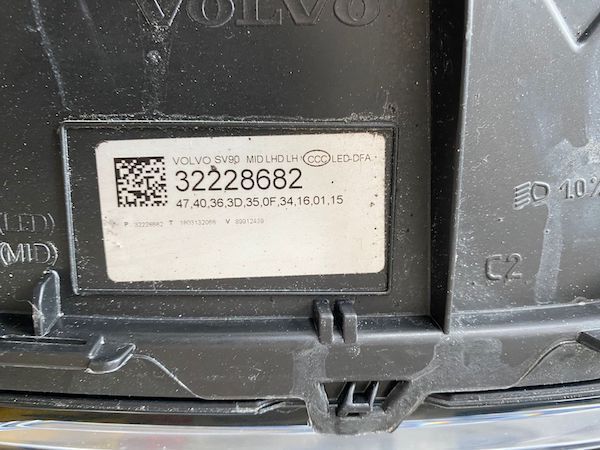 Far Stanga Mid Led Volvo S90 V90 2018 32228682