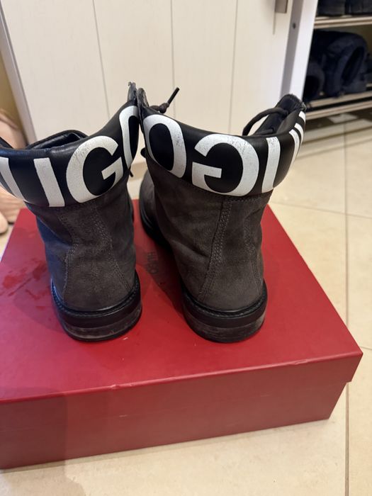 Мъжки боти естествена кожа HUGO BOSS