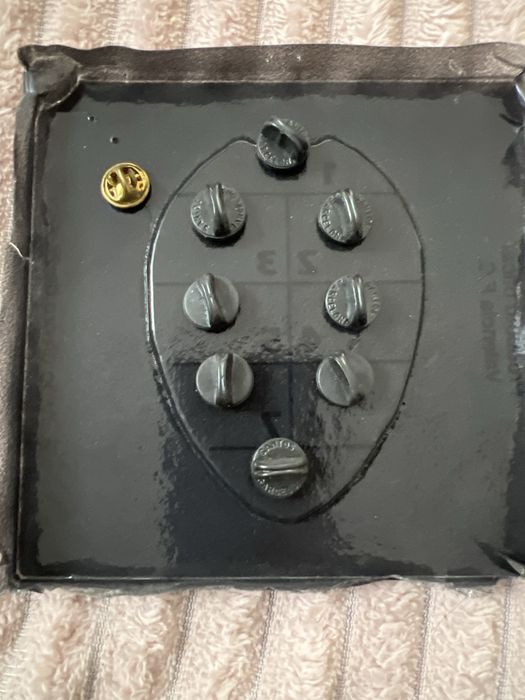 Emblema Placheta Valencia C.F. placata cu aur 24 K