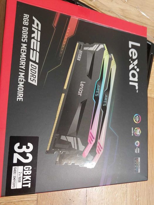 32GB 6400MT/s  DDR5 CL32 - Lexar ARES RGB (EXPO, XMP) - Нови!