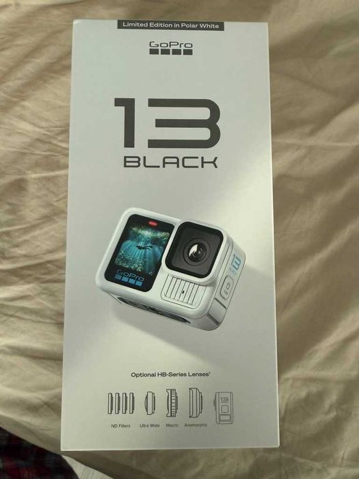 Спортна видеокамера GoPro Hero13, 5.3K60 (НОВА, Бял цвят)