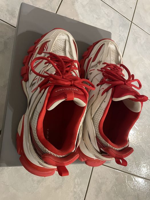 Balenciaga track white/red оригинални