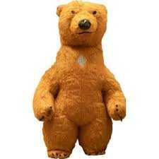 Надуваем талисман Бяла мечка, мече панда и кафява -2.60 метра височина