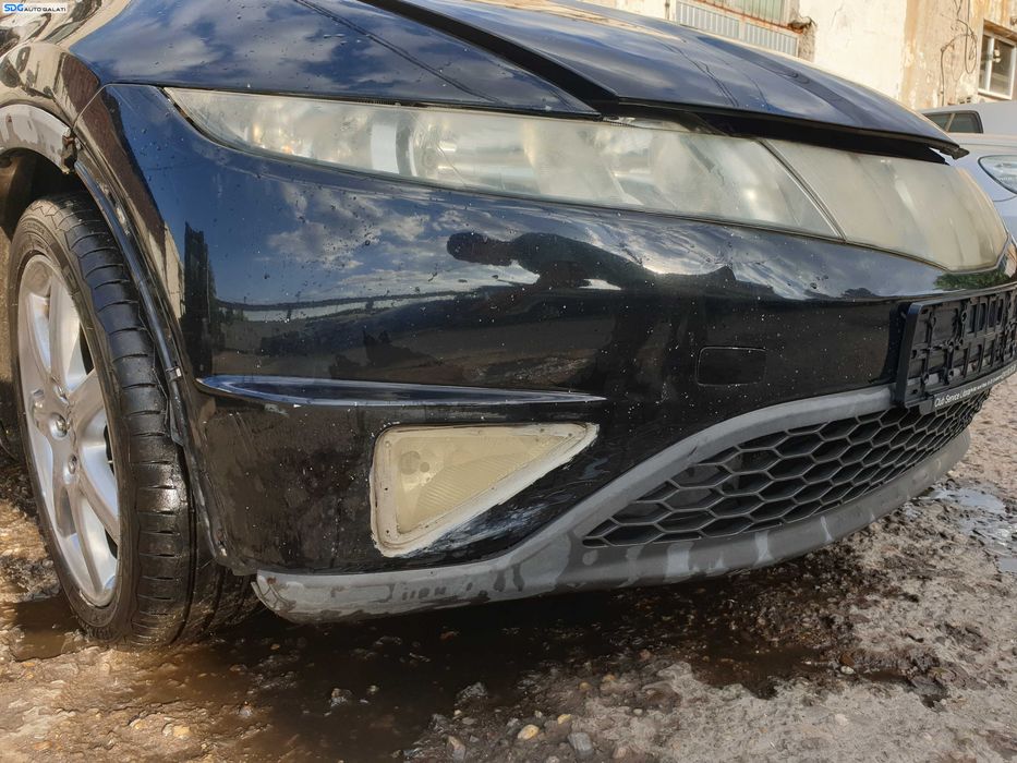 Bara Spoiler Fata cu Grila cu Imperfectiuni Honda Civic 8 Hatchback 2006 - 2011 Culoare B92P [K0082]