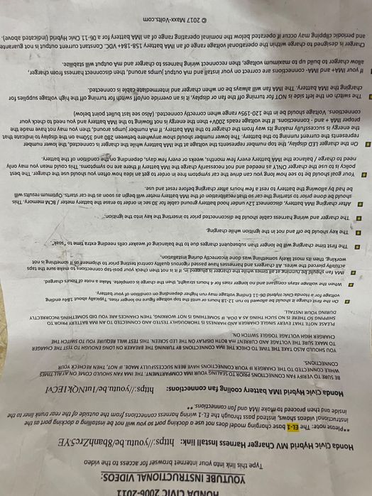 Grid charger MAXX-VOLTS/încărcător baterie hibrida Honda,Toyota