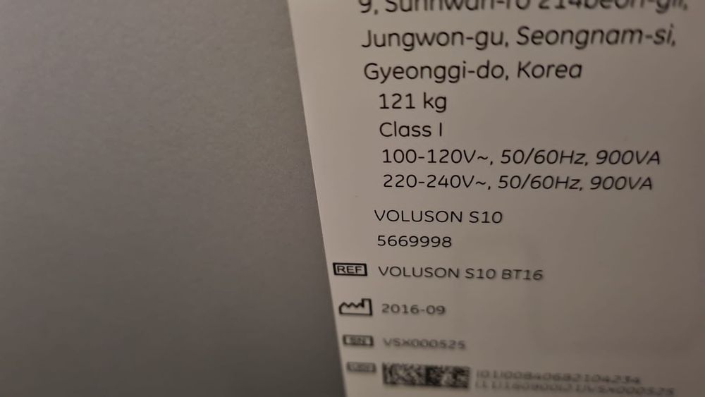 GE Voluson S10 2017