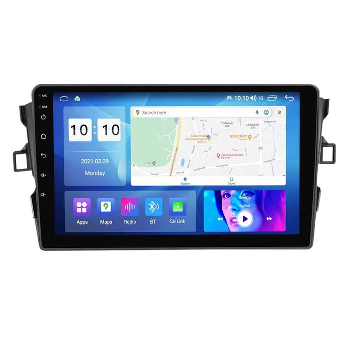 NAVIGATIE ANDROID 14 Toyota Auris 2006 - 2011 1/8 Gb CarPlay + CAMERA