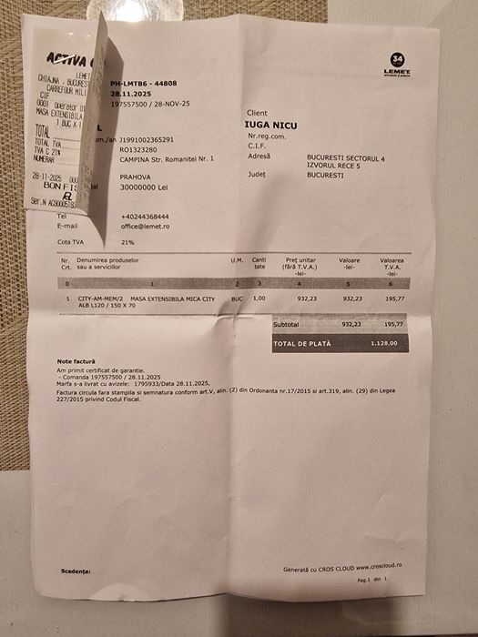 Vând masa bucatarie