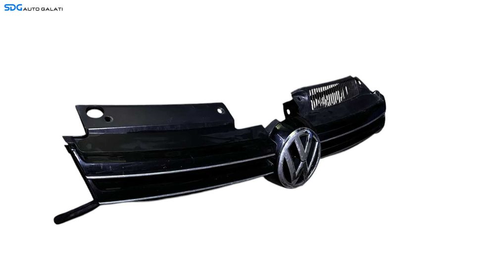 Grila Centrala cu Emblema Sigla de pe Bara Spoiler Fata Volkswagen Golf 6 2008 - 2013 Cod 5K0853653 5K0853651AF [L5345]