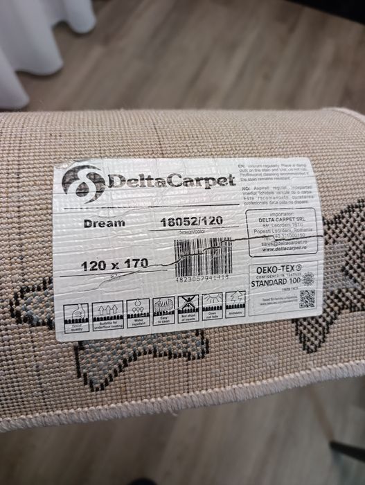 Vand covor pentru copii cu unicorn 120x170 cm