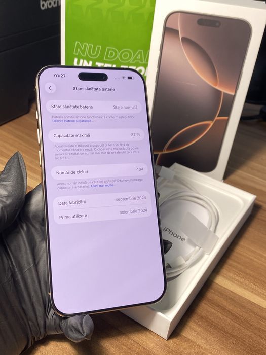 iPhone 16 Pro Max • 256 GB • Desert Titanium