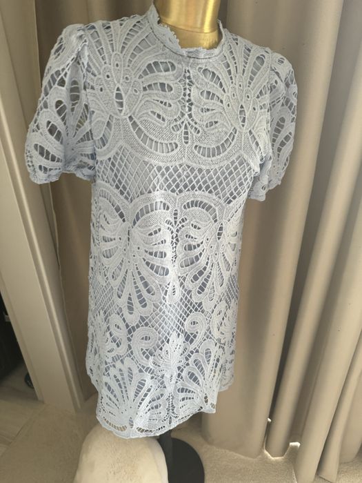 Елегантна и нежна дамска рокля дантела М/Л