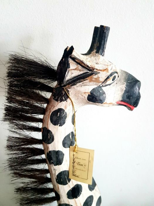 Set 4  girafe din lemn